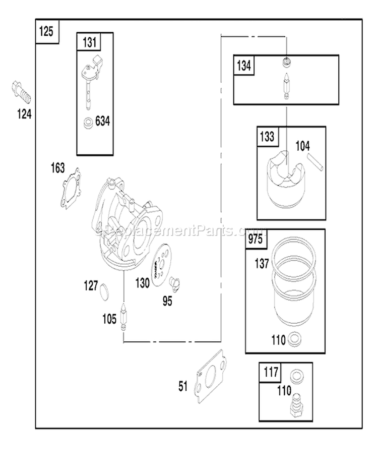 Page E Diagram and Parts List for 20787 8900001-8999999 - 1998 Toro Lawn Mower