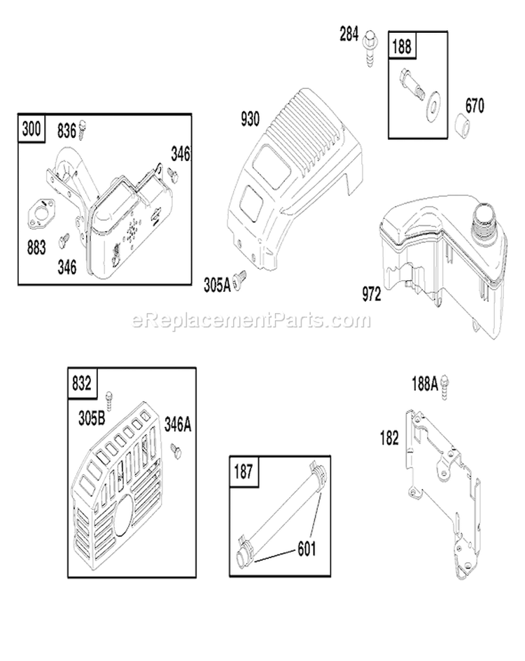 Page G Diagram and Parts List for 20787 8900001-8999999 - 1998 Toro Lawn Mower