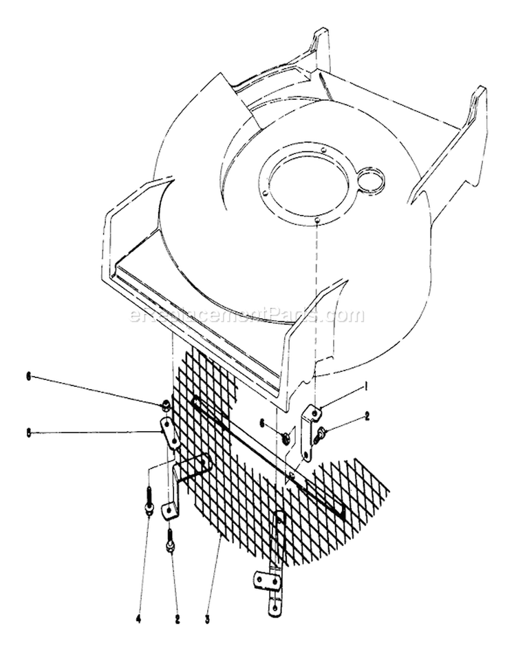 Leaf Shredder Kit Diagram and Parts List for 20790 1000001-1999999 - 1981 Toro Lawn Mower
