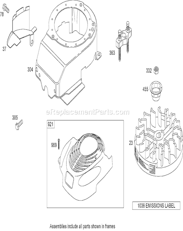 Blower Housing Assembly Diagram and Parts List for 20792 270000001-270999999 - 2007 Toro Lawn Mower