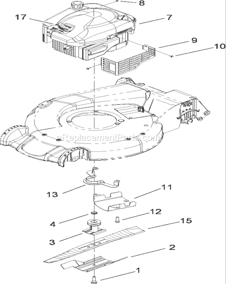 Engine Assembly Diagram and Parts List for 20792 280000001-280999999 - 2008 Toro Lawn Mower