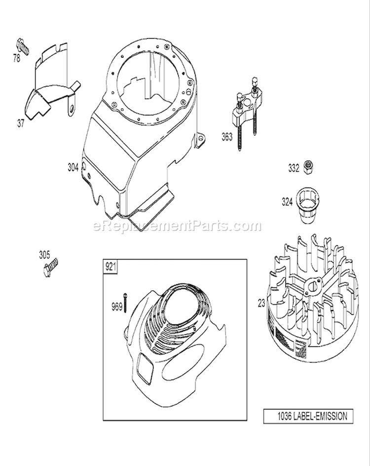 Blower Housing Assembly Diagram and Parts List for 20056 250000001-250999999 - 2005 Toro Lawn Mower