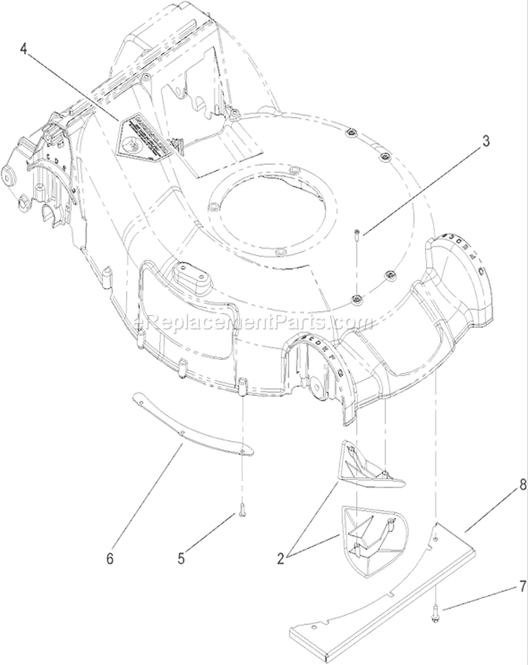 Page P Diagram and Parts List for 20792 250000001-250999999 - 2005 Toro Lawn Mower