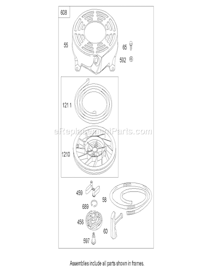 Page U Diagram and Parts List for 20784 250000001-250999999 - 2005 Toro Lawn Mower
