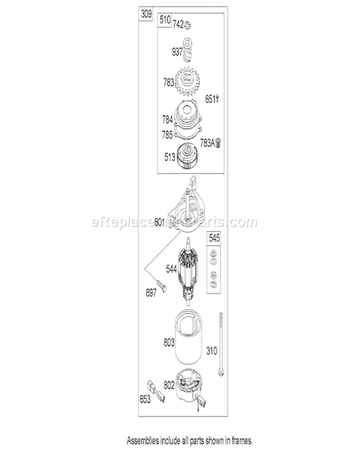 Page V Diagram and Parts List for 20784 250000001-250999999 - 2005 Toro Lawn Mower
