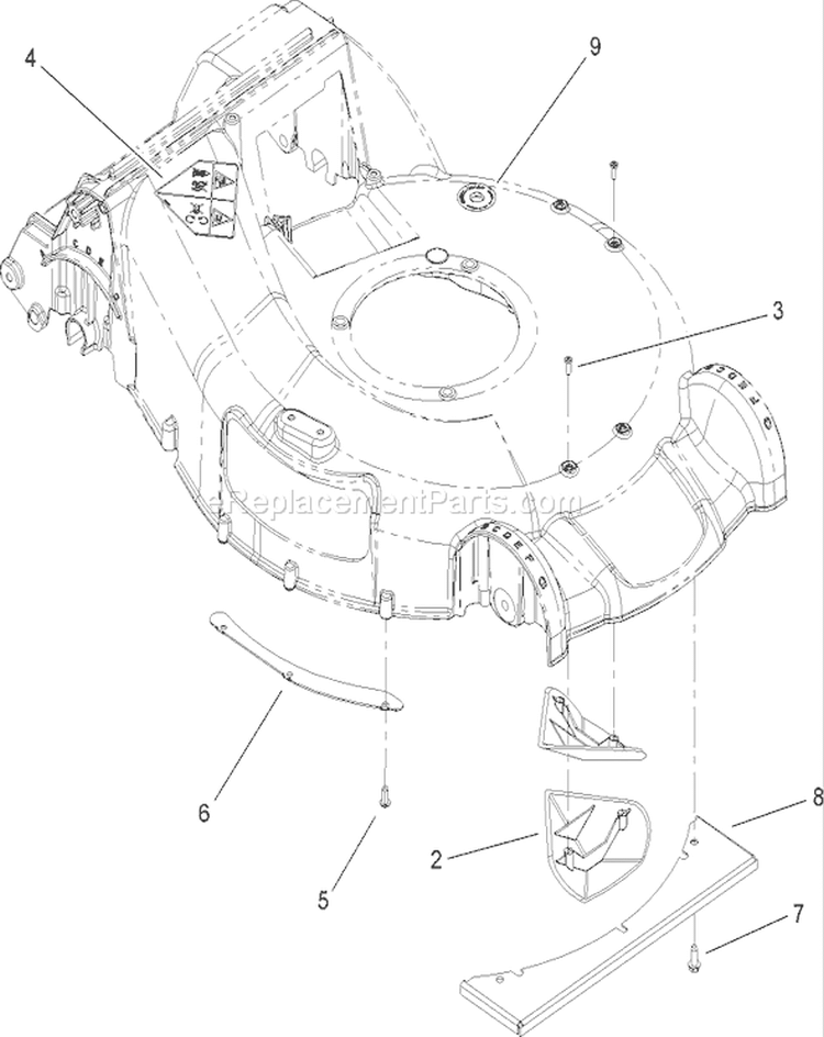 Page P Diagram and Parts List for 20794 270000001-270999999 - 2007 Toro Lawn Mower
