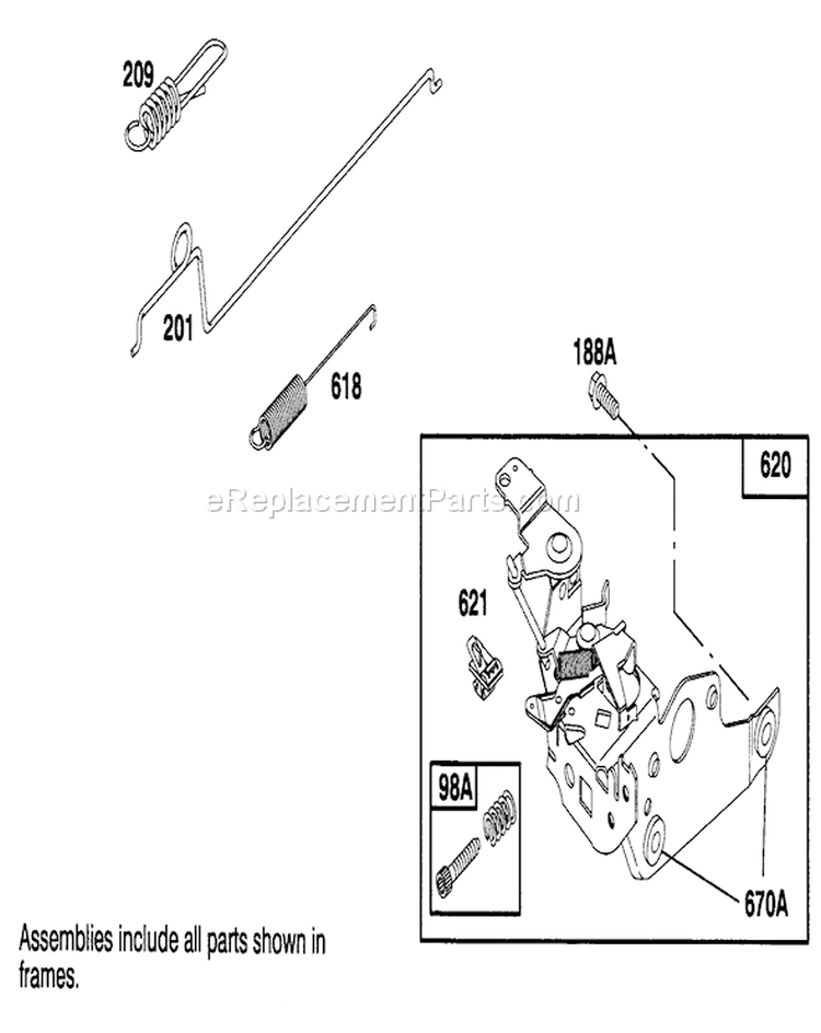 Page F Diagram and Parts List for 20801B 4900001-4999999 - 1994 Toro Lawn Mower
