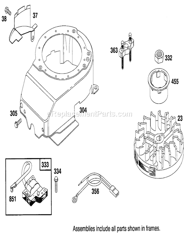 Page I Diagram and Parts List for 20801B 4900001-4999999 - 1994 Toro Lawn Mower