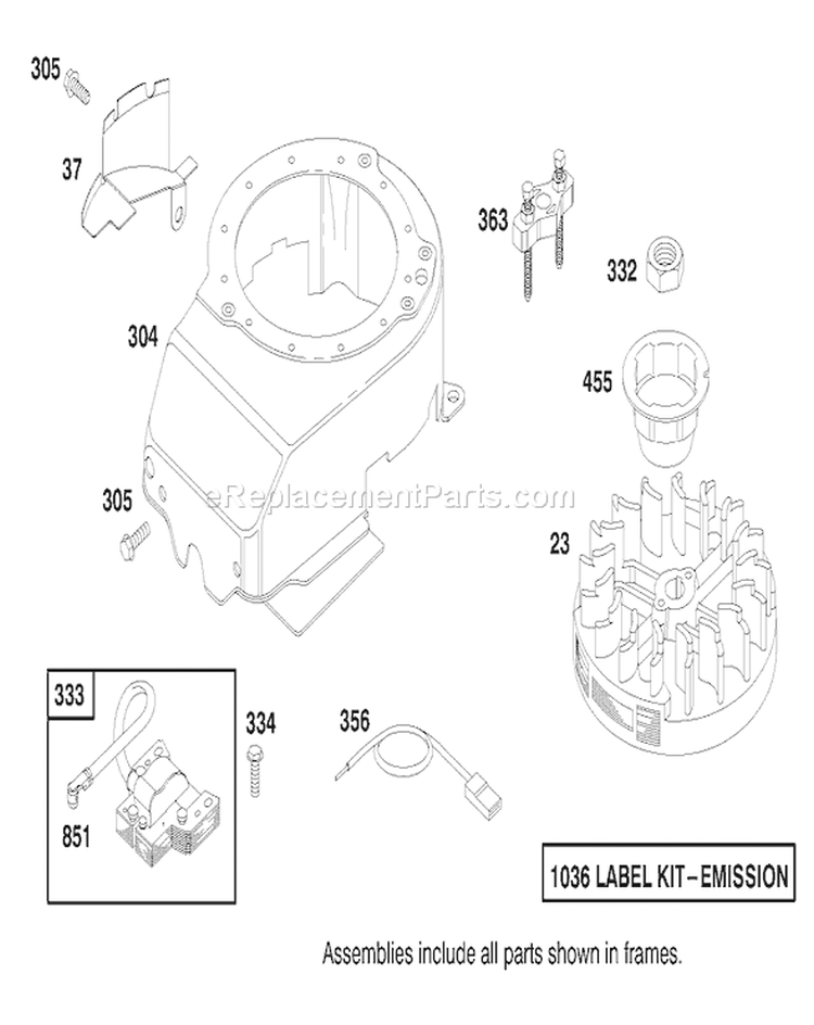 Page L Diagram and Parts List for 20803 8900001-8999999 - 1998 Toro Lawn Mower