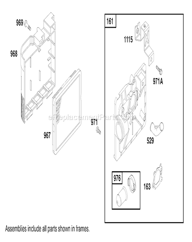 Page I Diagram and Parts List for 20803 8900001-8999999 - 1998 Toro Lawn Mower
