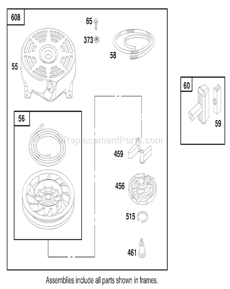 Page L Diagram and Parts List for 20804 9900001-9999999 - 1999 Toro Lawn Mower