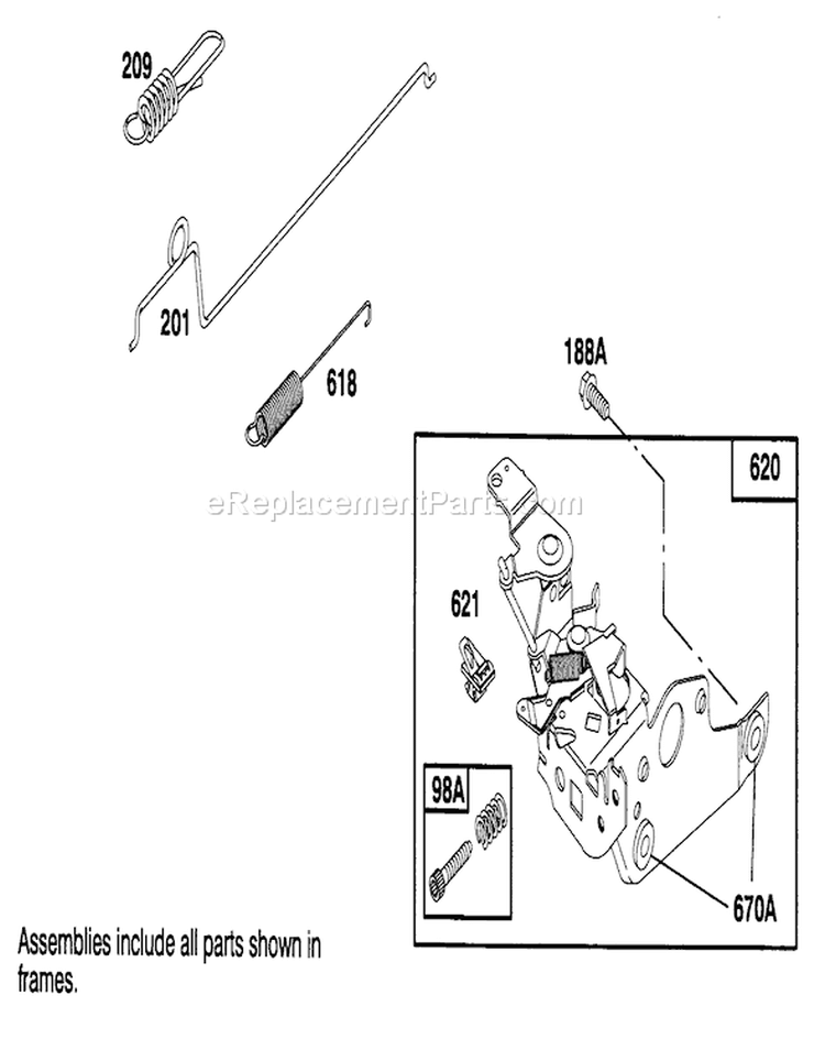 Page F Diagram and Parts List for 20806B 4900001-4999999 - 1994 Toro Lawn Mower