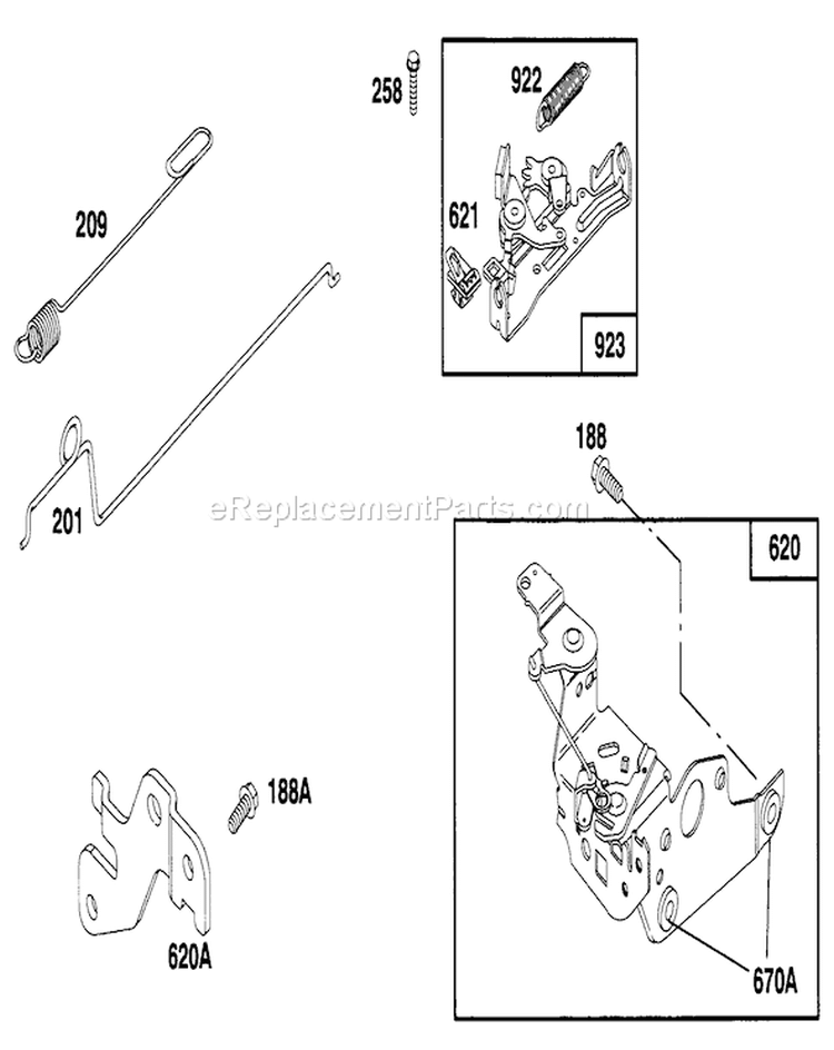 Page F Diagram and Parts List for 20808B 6900001-6999999 - 1996 Toro Lawn Mower
