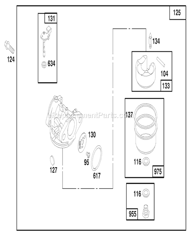 Page E Diagram and Parts List for 20808 7900001-7999999 - 1997 Toro Lawn Mower