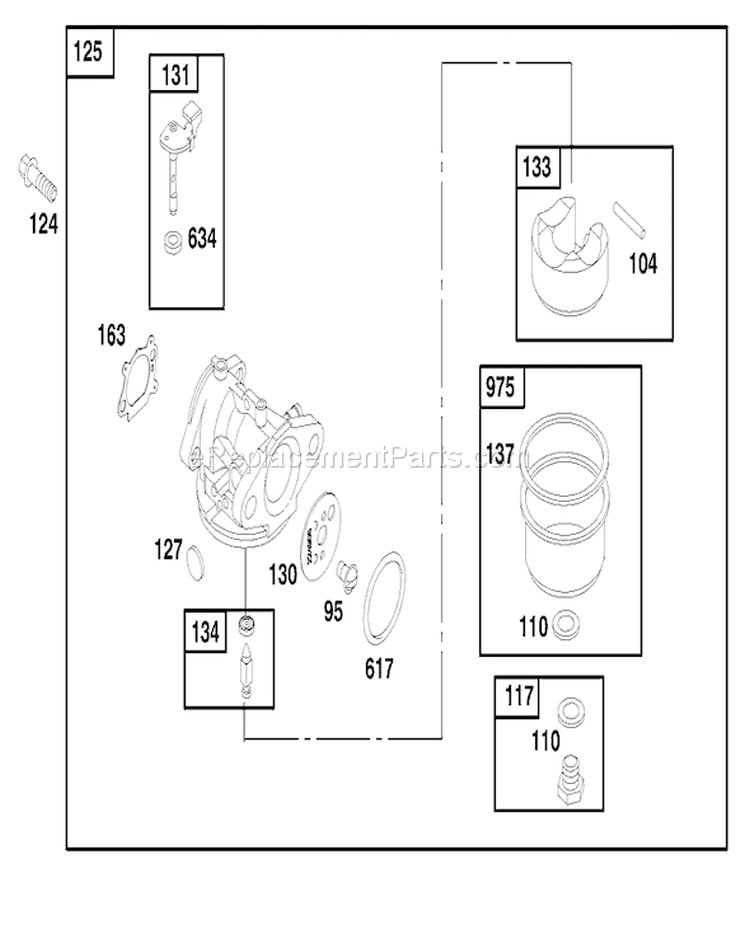 Page E Diagram and Parts List for 20809 8900001-8999999 - 1998 Toro Lawn Mower