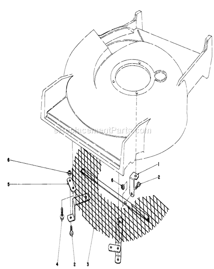 Leaf Shredder Kit Diagram and Parts List for 20810 1000001-1999999 - 1981 Toro Lawn Mower