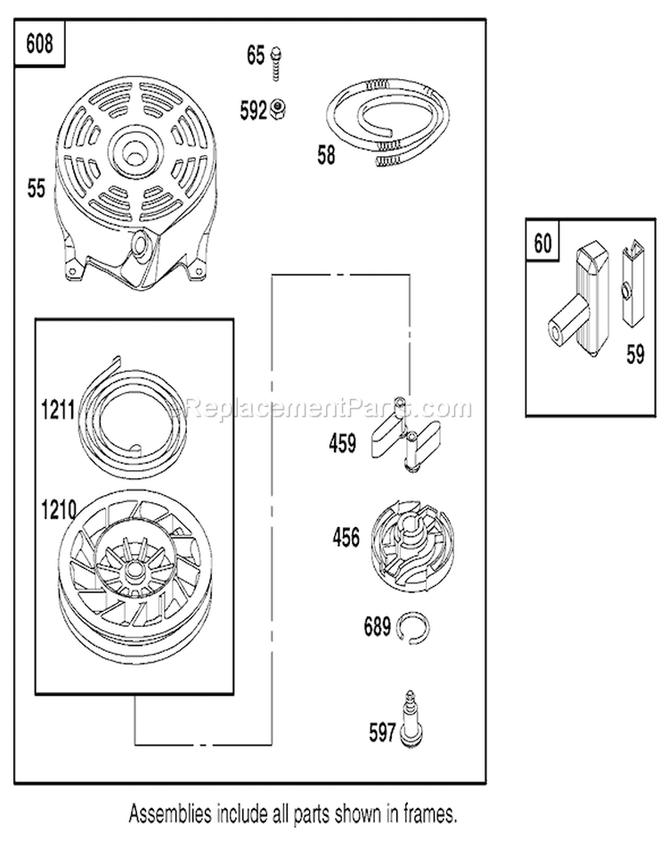 Page K Diagram and Parts List for 20811 200000001-200999999 - 2000 Toro Lawn Mower