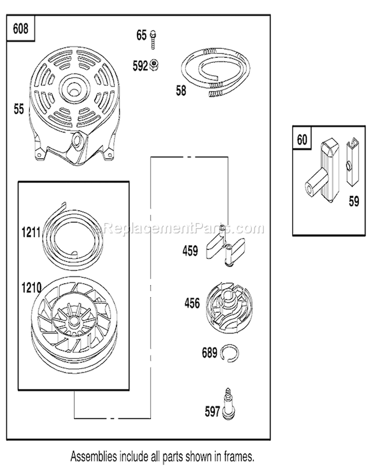 Page K Diagram and Parts List for 20817 210000001-210001000 - 2001 Toro Lawn Mower