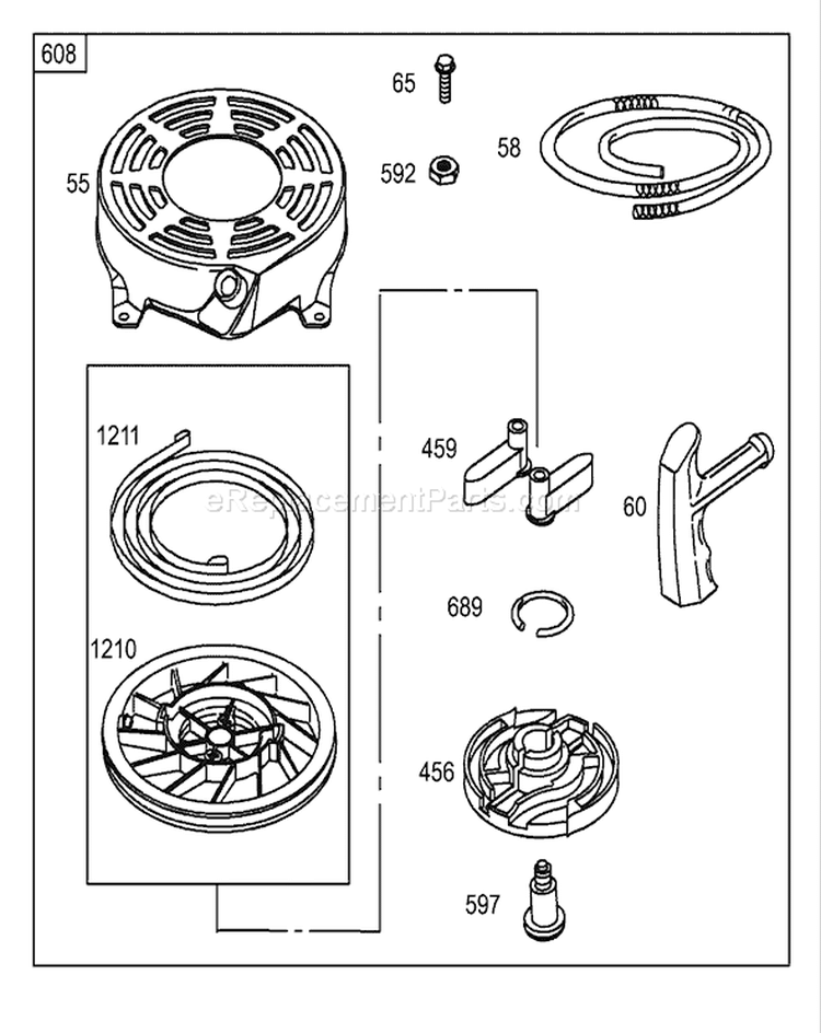Page S Diagram and Parts List for 20781 250000001-250999999 - 2005 Toro Lawn Mower