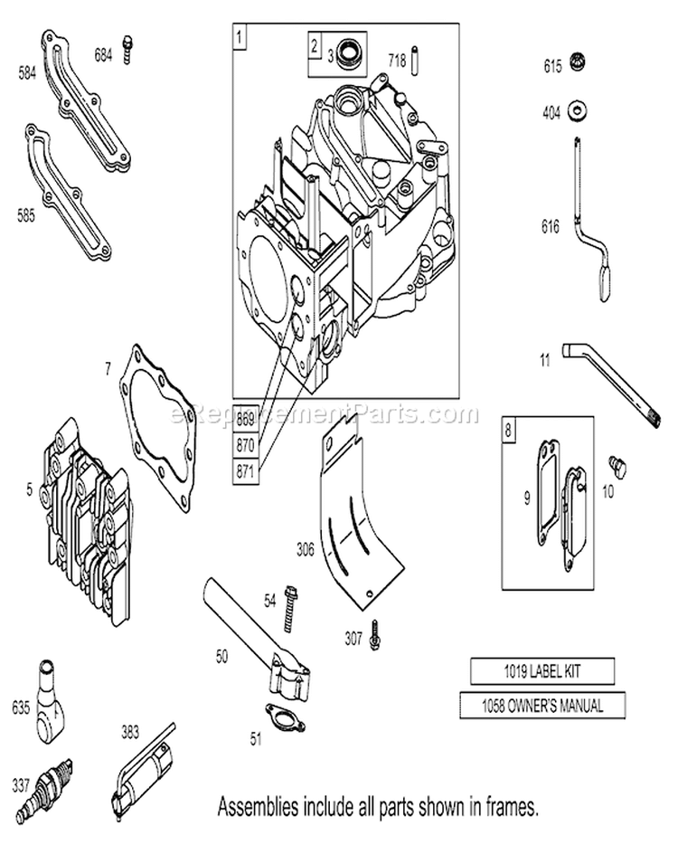 Page G Diagram and Parts List for 20781 250000001-250999999 - 2005 Toro Lawn Mower