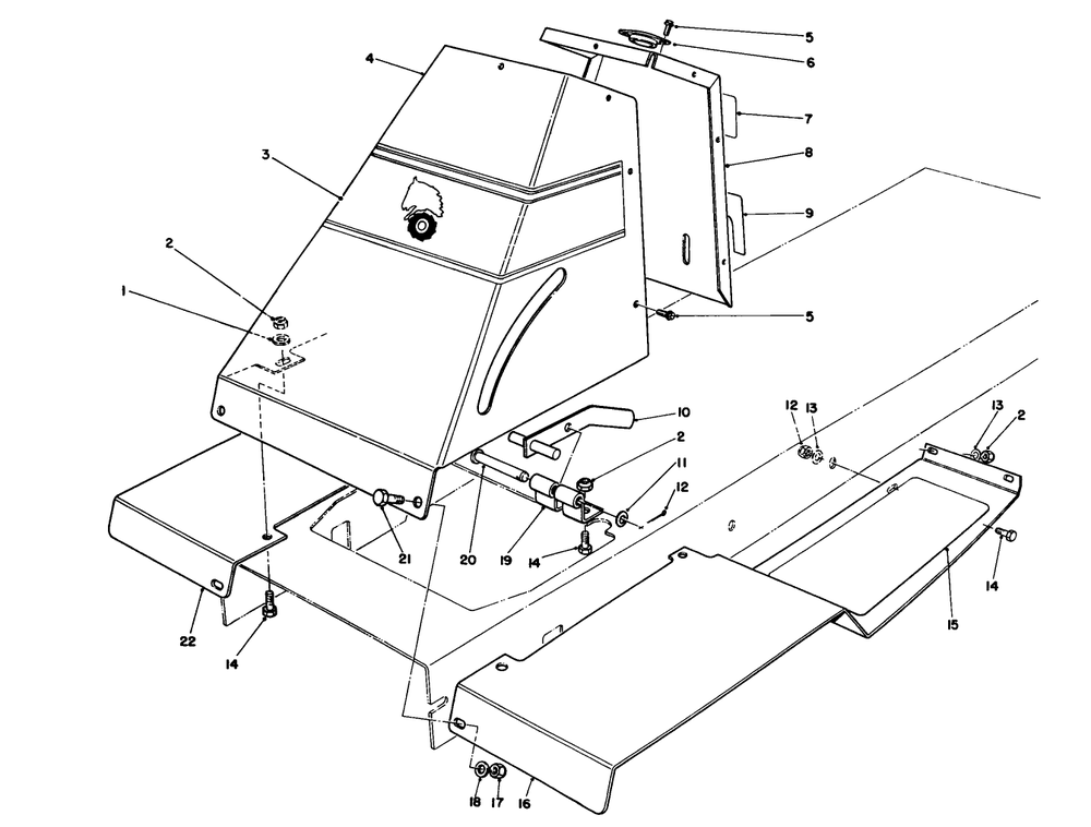 Front Tower Assembly Diagram and Parts List for 56177 2000001 - 2999999 Toro Lawn Tractor