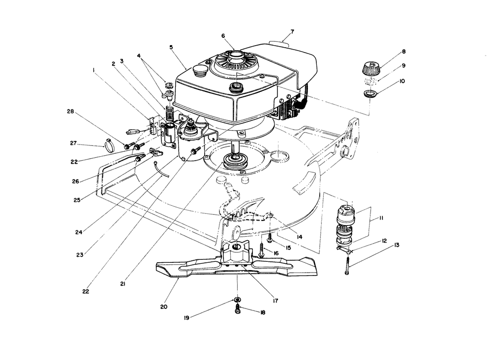 Engine Assembly Diagram and Parts List for 20677 0002102 - 0999999 Toro Lawn Mower