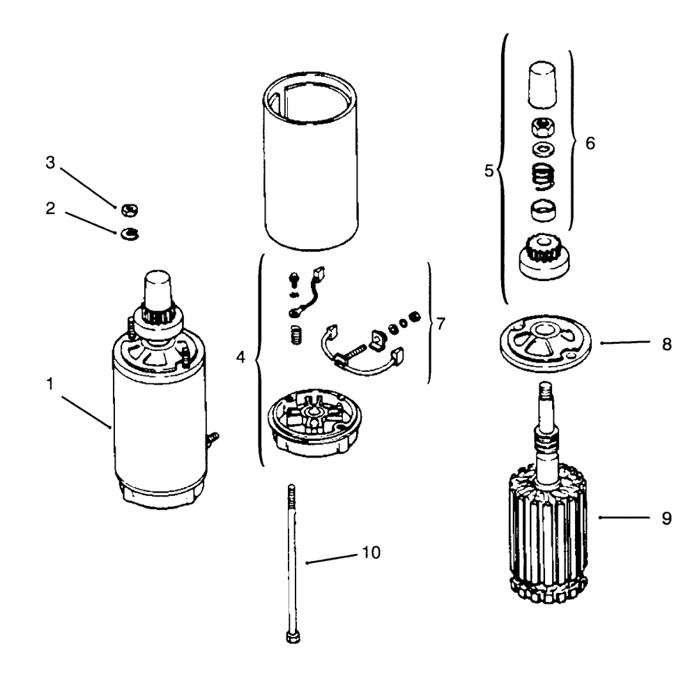 Starter Engine Kohler Model No. Mv16s-Type Ps56519 Diagram and Parts List for 30180 590001 - 599999 Toro Lawn Tractor Accessories
