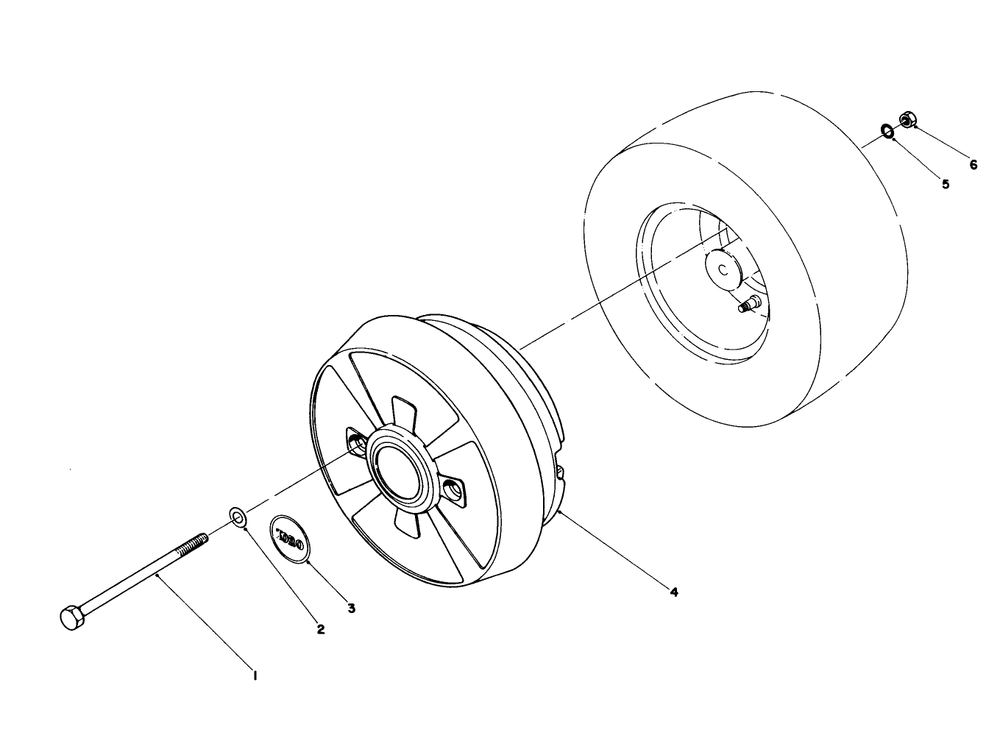 Wheel Weight Kit Model No. 59159 (Optional) Diagram and Parts List for 57450 1000001 - 1999999 Toro Lawn Tractor