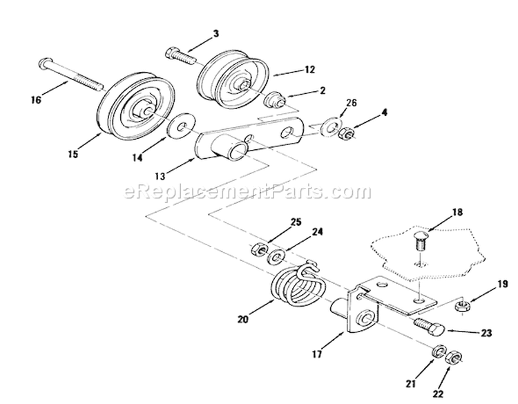 Page G Diagram and Parts List for 22-13KE01 1988 Toro Lawn Tractor