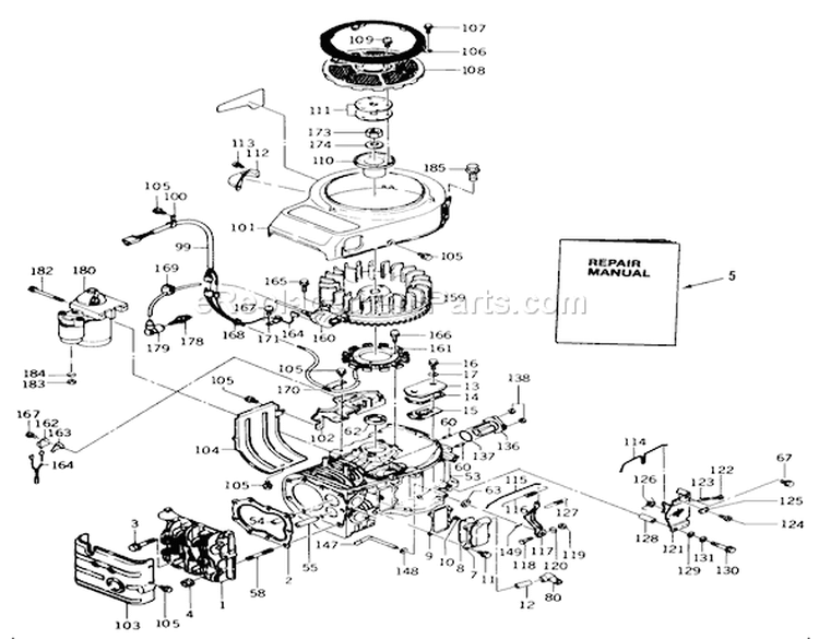 Kawasaki Fb460v Type Bs-26 Engine Diagram and Parts List for 22-17KE02 1989 Toro Lawn Tractor