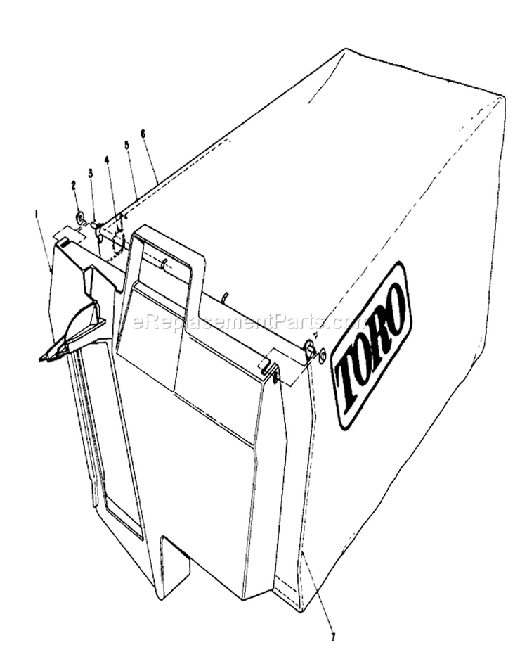 Page H Diagram and Parts List for 22035C 9000001-9999999 - 1989 Toro Lawn Mower