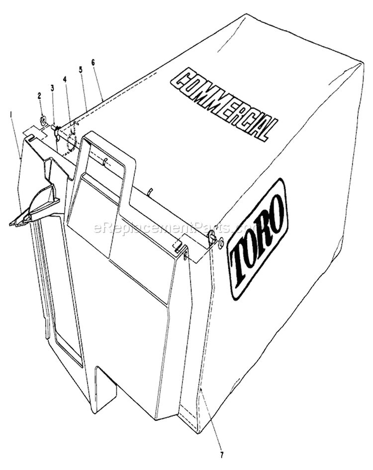Page G Diagram and Parts List for 22035 1000001-1999999 - 1991 Toro Lawn Mower