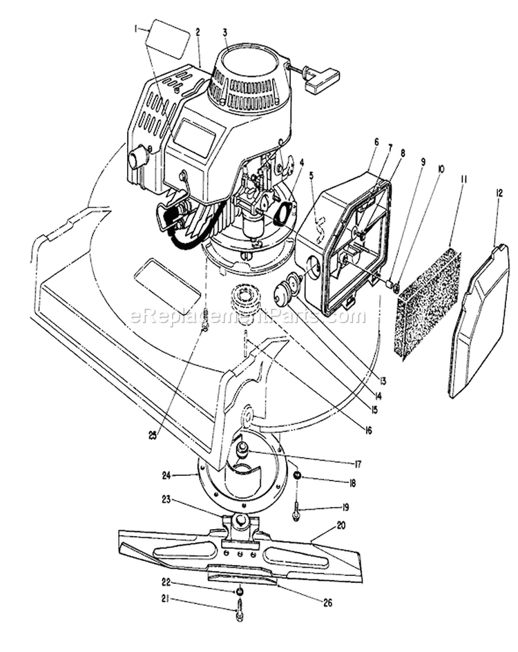 Page C Diagram and Parts List for 22037B 39000001-39999999 - 1993 Toro Lawn Mower