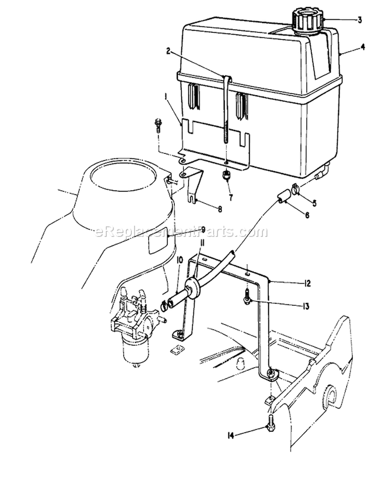 Page D Diagram and Parts List for 22037B 39000001-39999999 - 1993 Toro Lawn Mower
