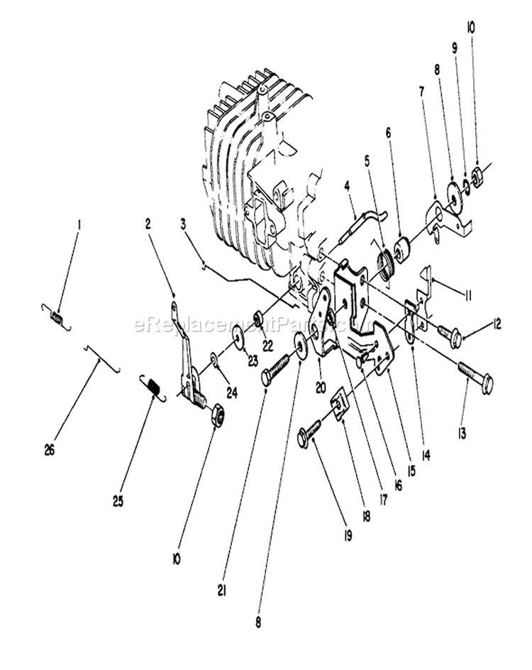 Page F Diagram and Parts List for 22037B 39000001-39999999 - 1993 Toro Lawn Mower