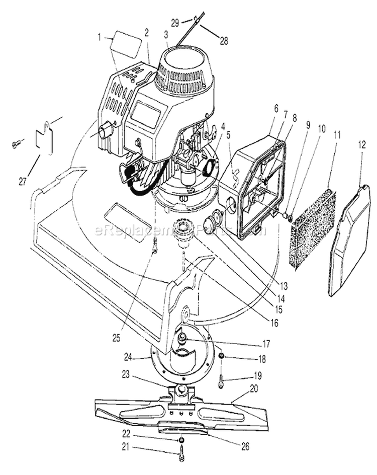 Page D Diagram and Parts List for 22038 7900001-7999999 - 1997 Toro Lawn Mower