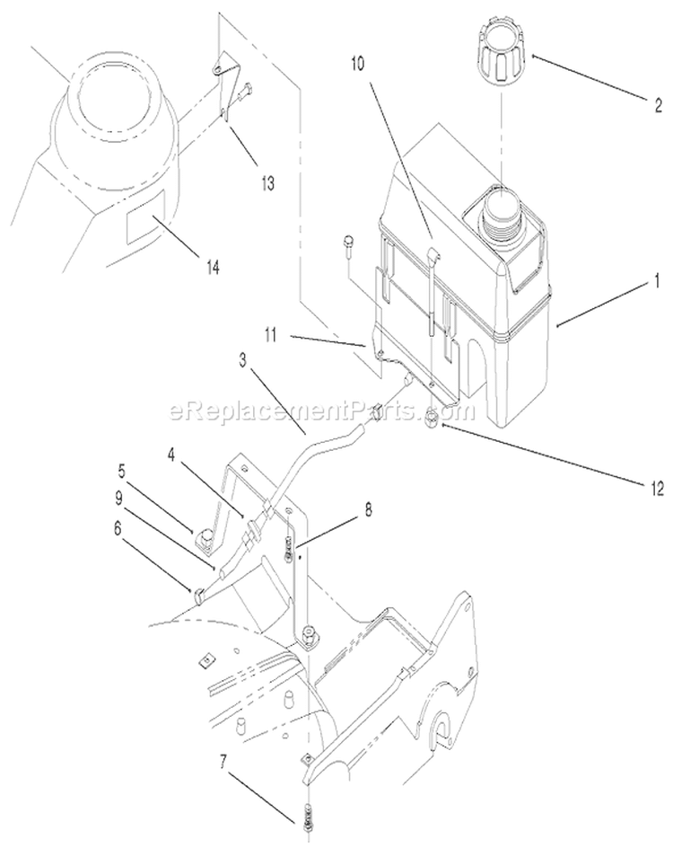 Page F Diagram and Parts List for 22038 220000001-220999999 - 2002 Toro Lawn Mower