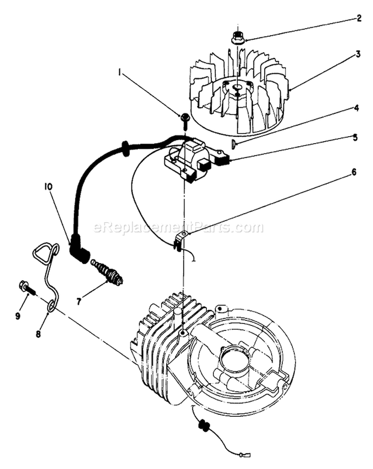 Page K Diagram and Parts List for 22040 1000001-1999999 - 1991 Toro Lawn Mower