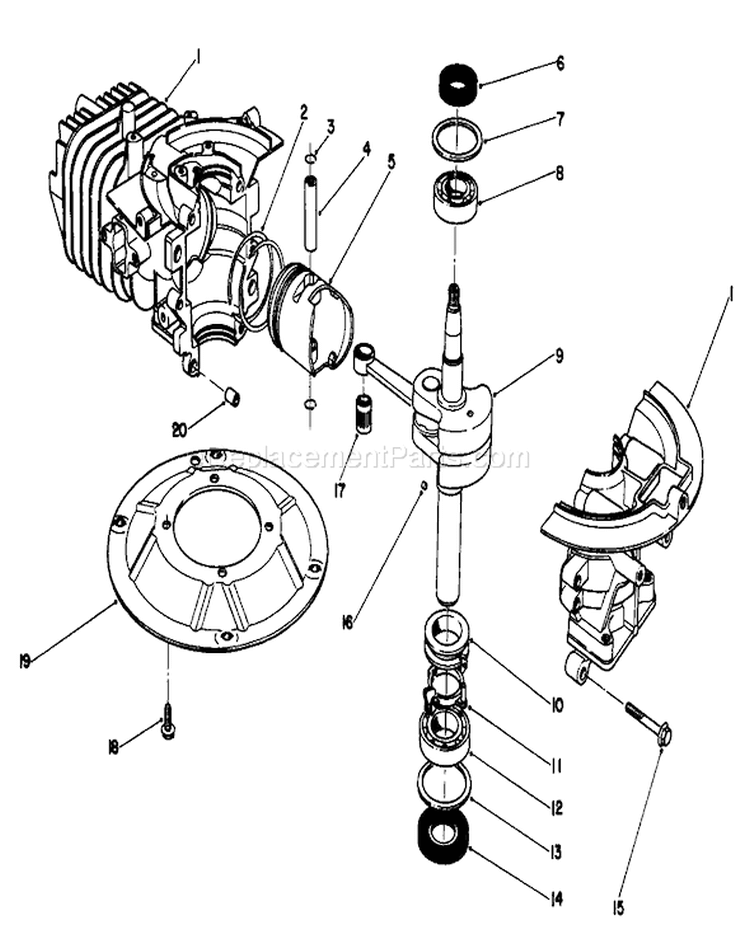 Page C Diagram and Parts List for 22040 1000001-1999999 - 1991 Toro Lawn Mower