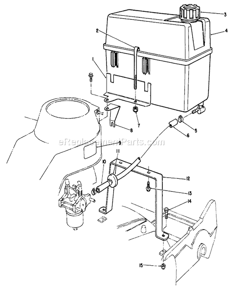 Page E Diagram and Parts List for 22040 1000001-1999999 - 1991 Toro Lawn Mower