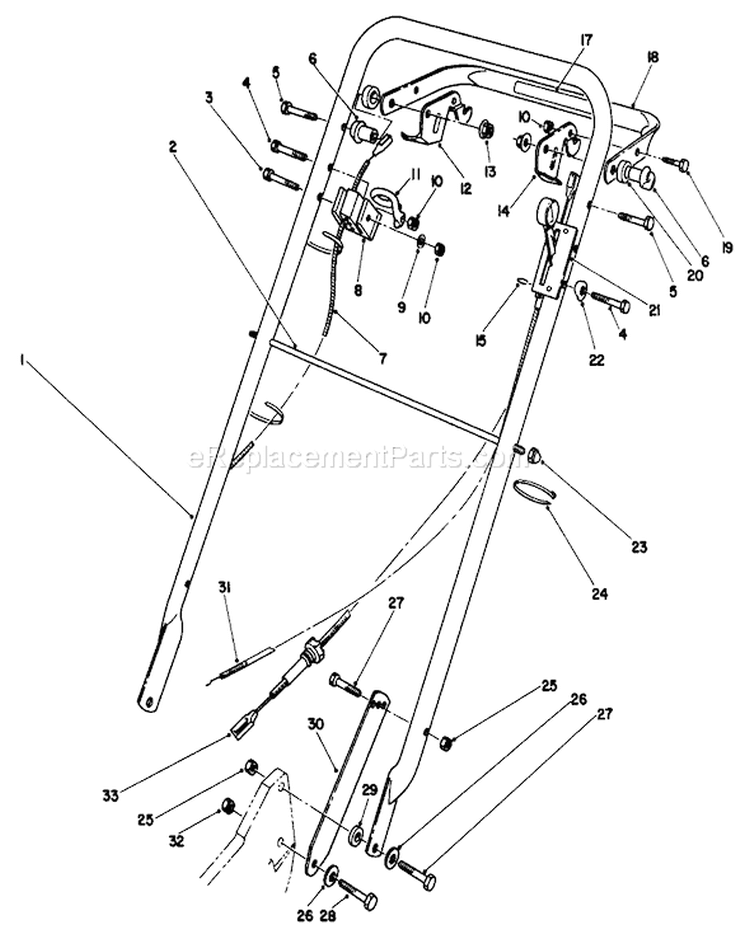 Page I Diagram and Parts List for 22040 1000001-1999999 - 1991 Toro Lawn Mower