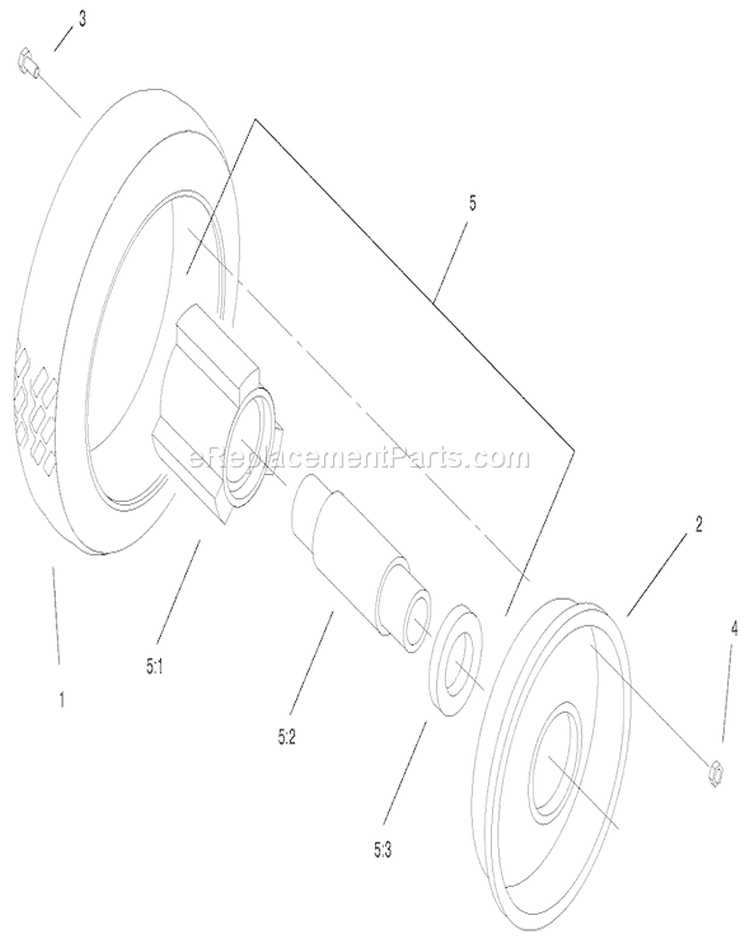 Page E Diagram and Parts List for 22040 200000001-200999999 - 2000 Toro Lawn Mower