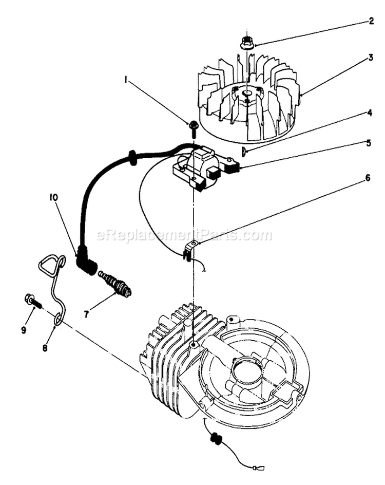 Page K Diagram and Parts List for 22040 2000001-2999999 - 1992 Toro Lawn Mower