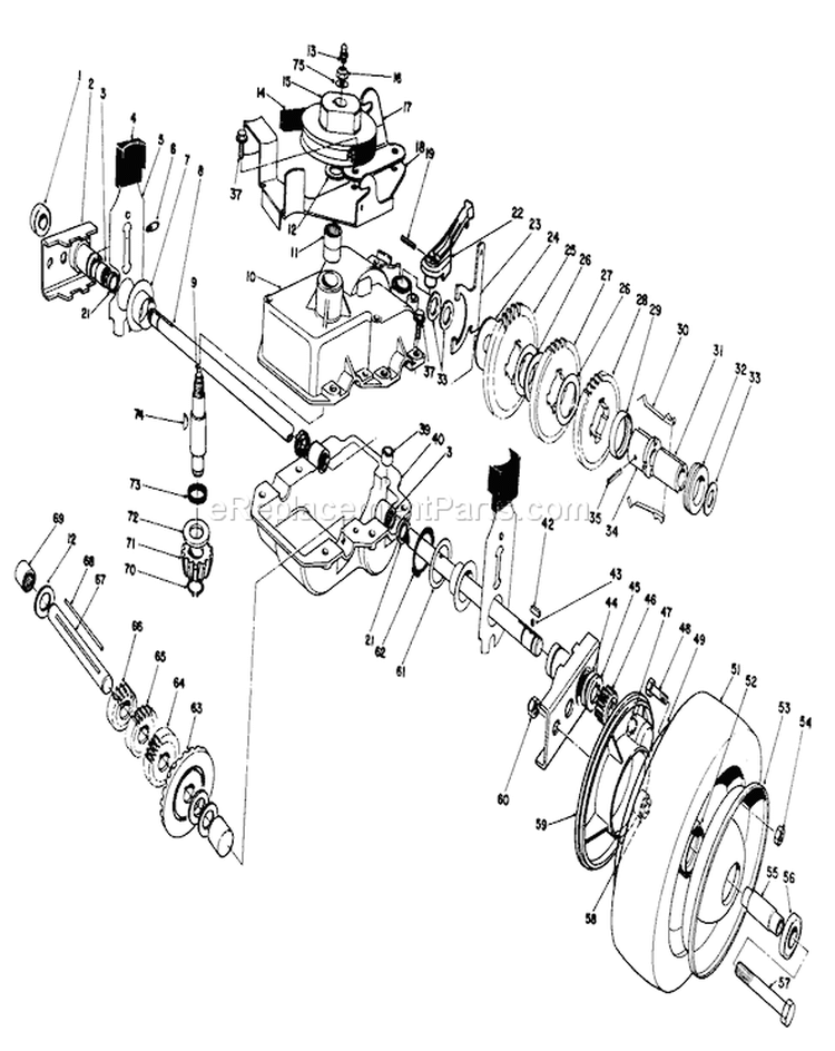 Page F Diagram and Parts List for 22040 2000001-2999999 - 1992 Toro Lawn Mower