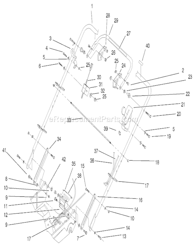 Page J Diagram and Parts List for 22040 220000001-220999999 - 2002 Toro Lawn Mower
