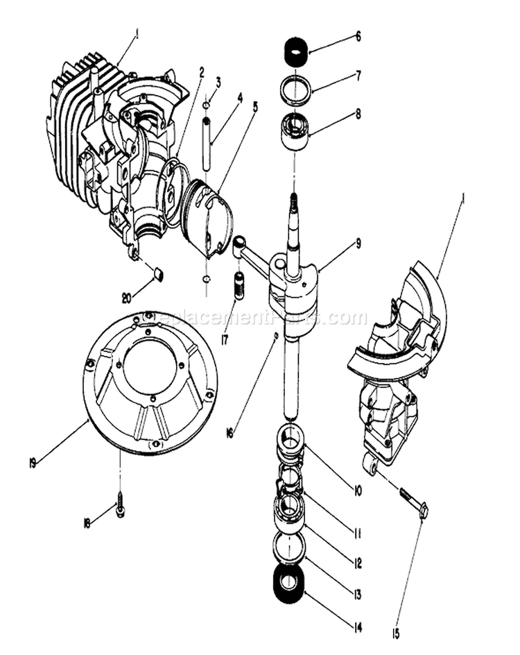 Page C Diagram and Parts List for 22040 3900001-3999999 - 1993 Toro Lawn Mower