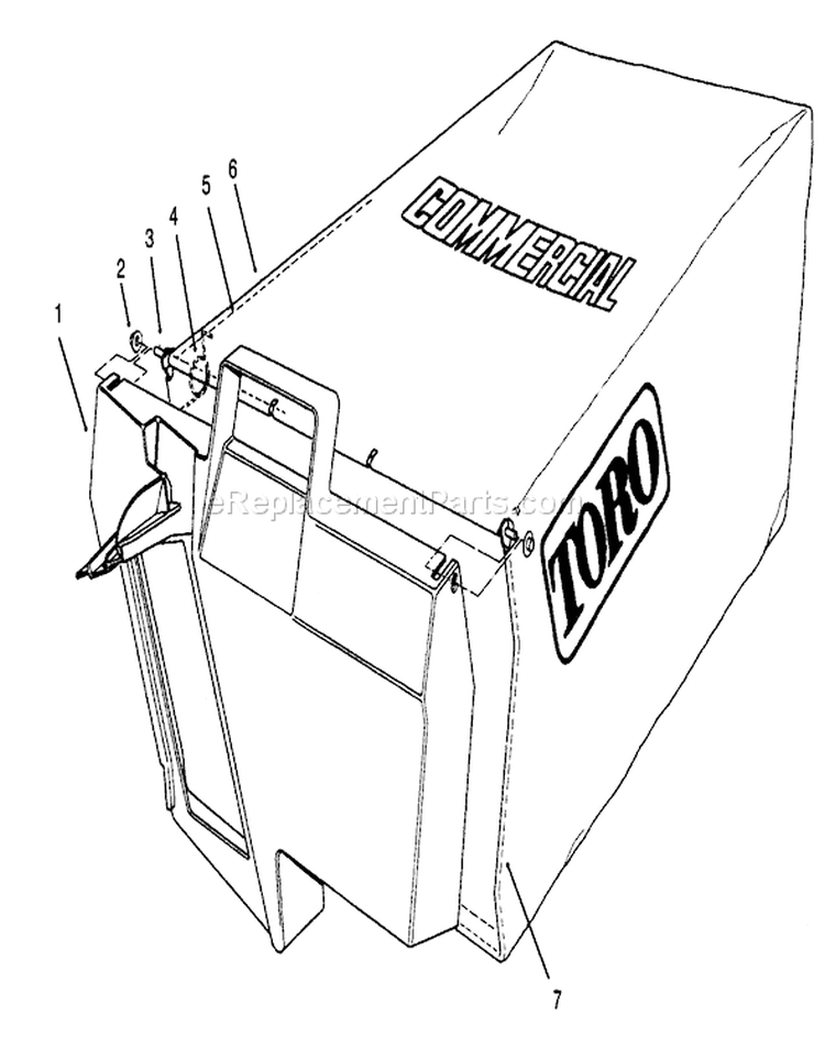 Page H Diagram and Parts List for 22040 5900001-5999999 - 1995 Toro Lawn Mower