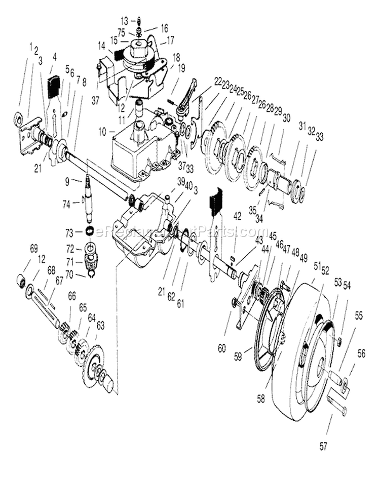 Page F Diagram and Parts List for 22040 9900001-9999999 - 1999 Toro Lawn Mower