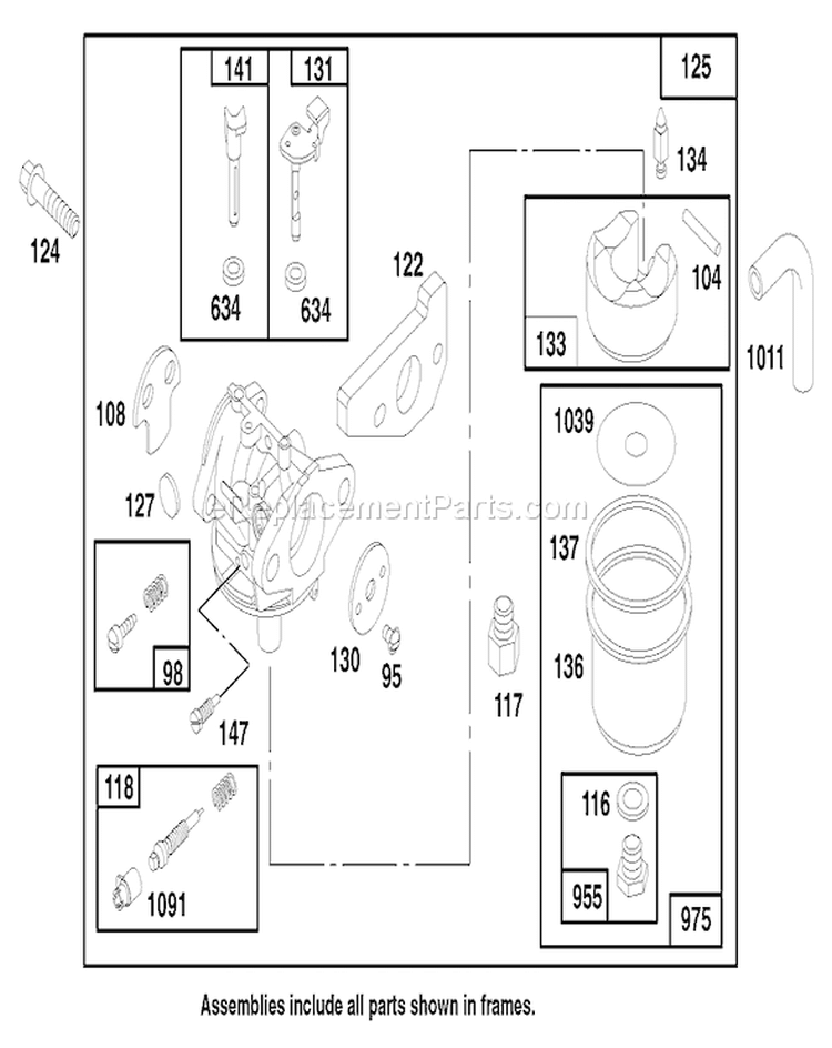 Page D Diagram and Parts List for 22141 790000001-799999999 - 1997 Toro Lawn Mower