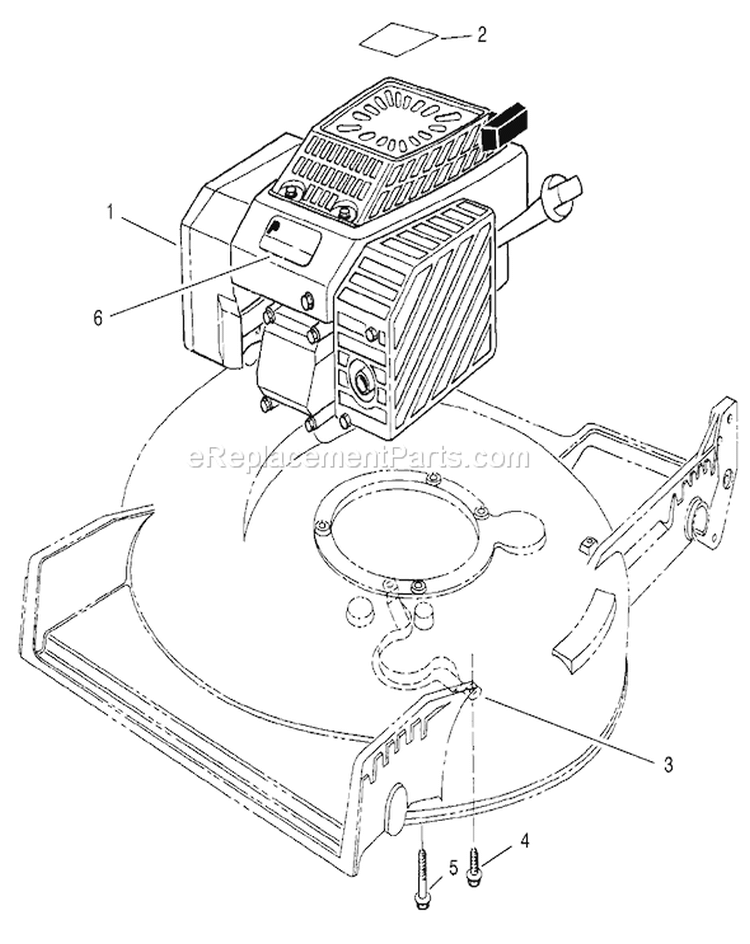Engine Assembly Diagram and Parts List for 22142 7900001-7999999 - 1997 Toro Lawn Mower